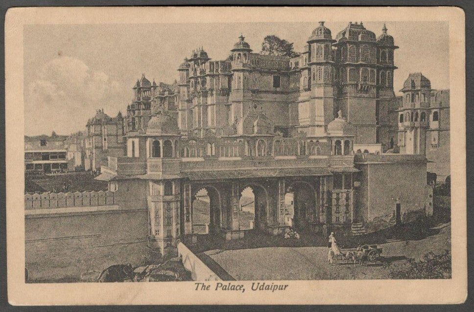 AOP India The Palace, Udaipur vintage postcard