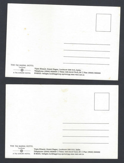 AOP India Taj Mahal Hotel, Lucknow set of 8 souvenir postcards
