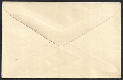 India 35p red envelope with misplaced stamp error