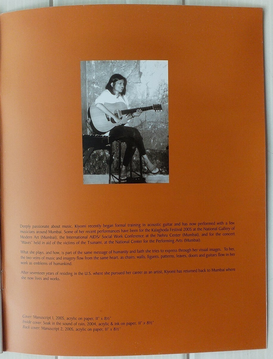 India Contemporary Art KIYOMI 2005 Exhibition souvenir 8 pages