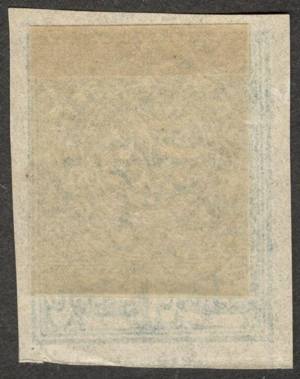 AOP India Faridkot revenue stamp Type 10 - 1882 1p green imperf unused KM #107a