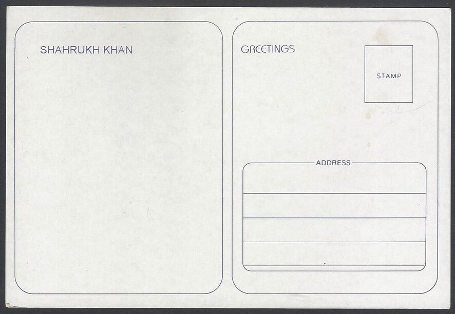 AOP India Bollywood vintage postcard - SHAH RUKH KHAN