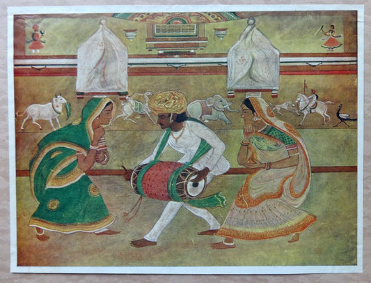 Ritual Dance by Kanu Desai vintage Art Print India