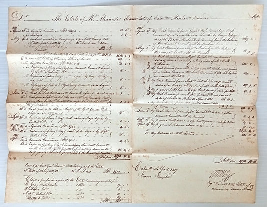 AOP India 1827 Supreme Court, Fort Williams, Calcutta document