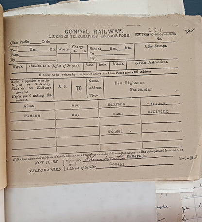 India 1933 Gondal Porbandar Dispute correspondence incl. 20 signed by Maharajas