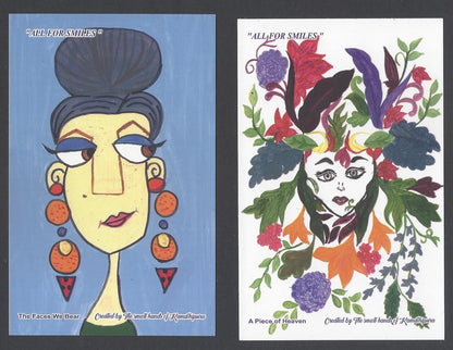 India ALL FOR SMILES Kamathipura Child Art Postcard Pack with 10 postcards 2022