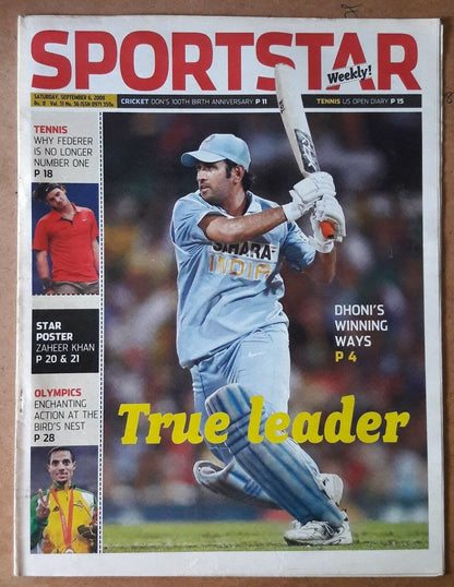 India Sportstar 2008-12 CRICKET cover issues 10” X 13” (5)