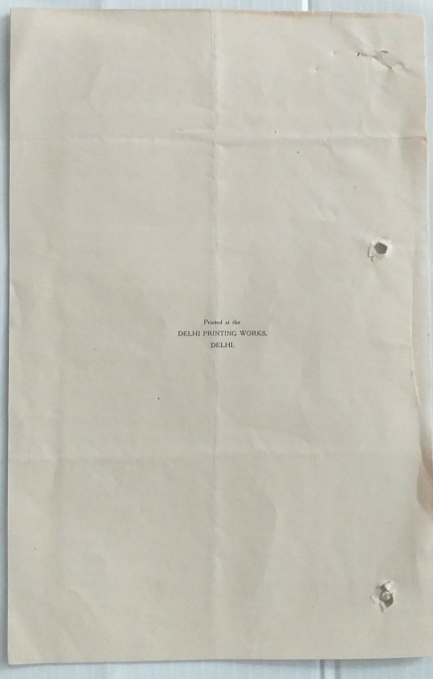 India BRITISH EMPIRE LEPROSY RELIEF ASSOC 1940s Memorandum 4pgs