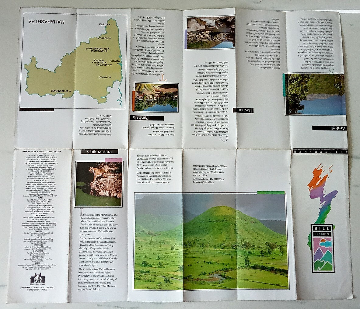 AOP India Hill Resorts Maharashtra Tourism Promotional Booklet