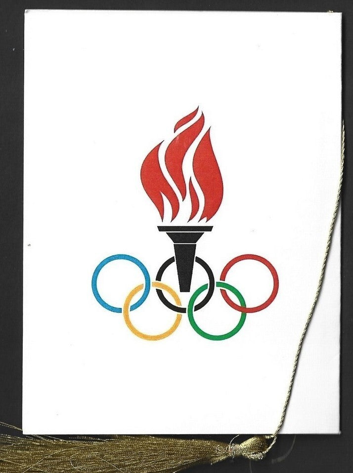 India 2024 Paris Olympics souvenir with 2000 Sydney, Australia Olympics cachet