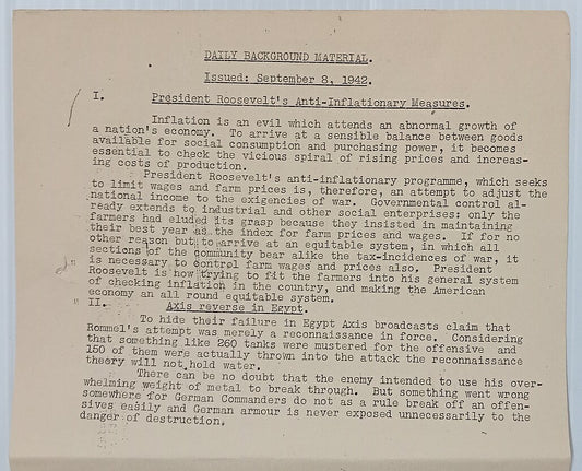 India Natl War Front 1942 pamphlet How the Japanese get othrs to praise them 4pg