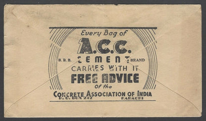 AOPIMT India ACC Associated Cement Co vintage advertisement envelope 