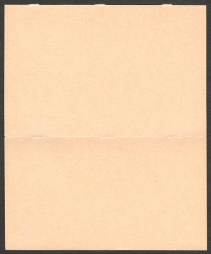 (AOP) India MISCUT ERROR 50p postal card unused