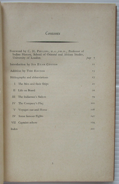East Indiamen by Sir Evan Cotton 1949 HC 218pgs