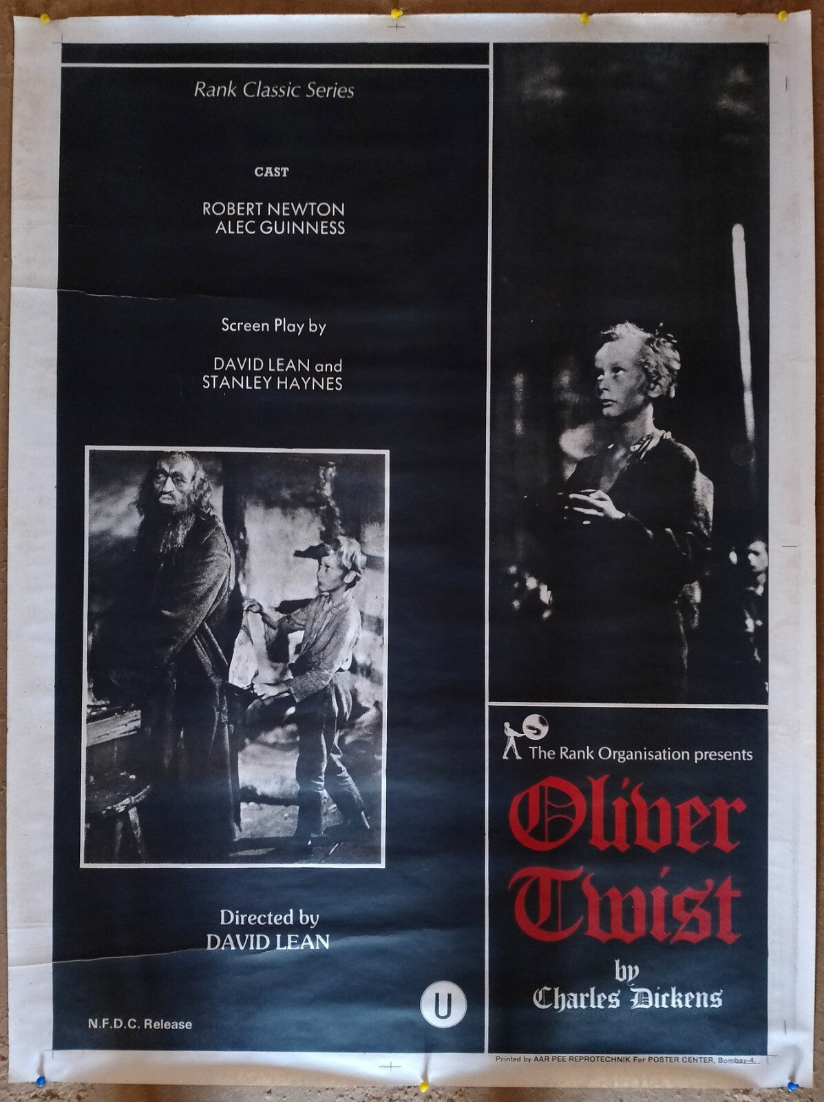 OLIVER TWIST David Lean 1948 1 sh India poster