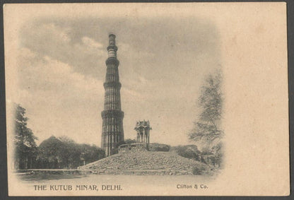 AOP India The Kutub Minar, Delhi vintage UB postcard