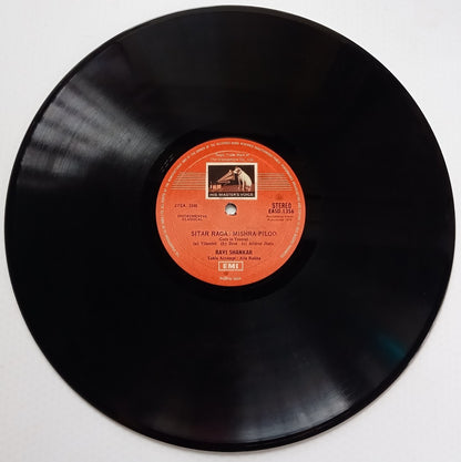 India HMV 33rpm record - Instrumental Classical by Ravi Shankar - Sitar Raga