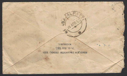 India 1950 NESTLE advertisement cover zaz