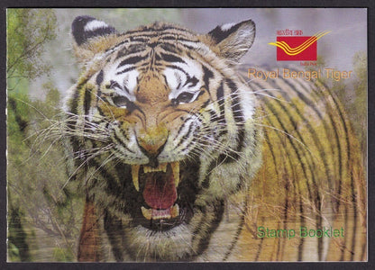 India TIGER miniature sheet 2011 booklet by Kolkata G.P.O