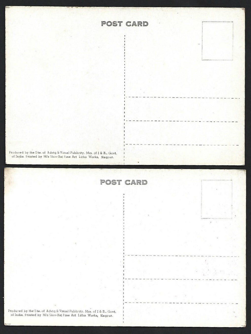 (AOP) DAMS OF INDIA vintage postcards (4)