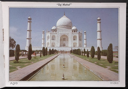AOP India vintage booklet of 10 postcards - Taj Mahal