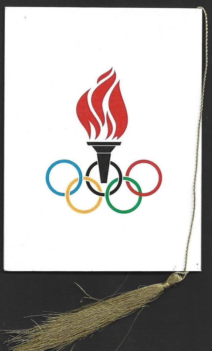 India 2024 Paris Olympics souvenir with 1952 Helsinki, Finland Olympics cachet