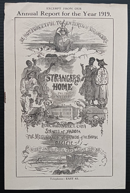 India 1919 STRANGERS HOME Be Not forgetful to Entertain Strangers 8pg booklet