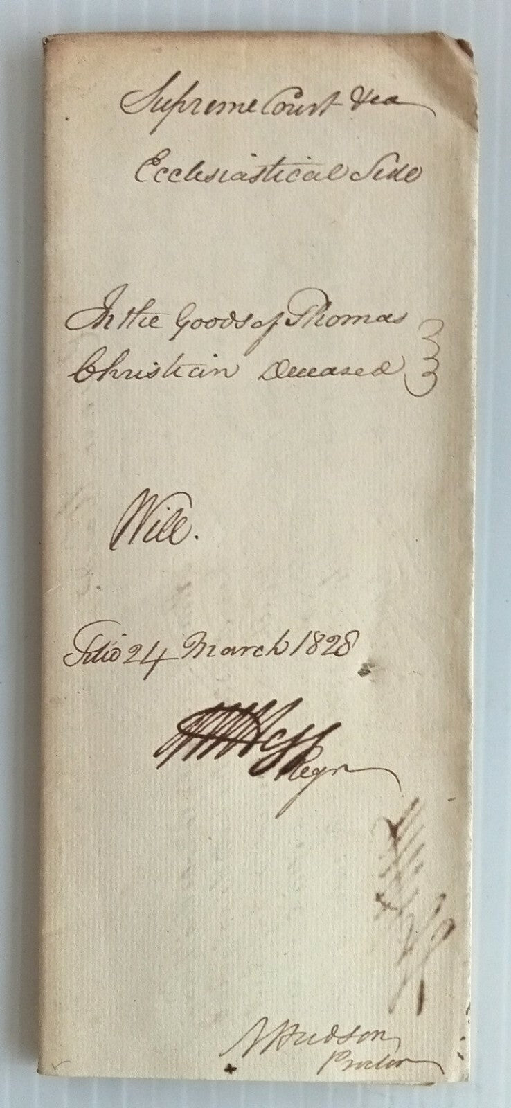 AOP India 1828 Supreme Court, Fort Williams, Calcutta document