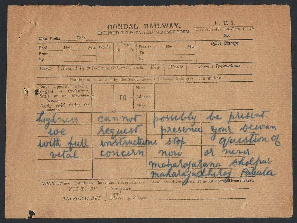 India 1931 Round Table conference correspondence