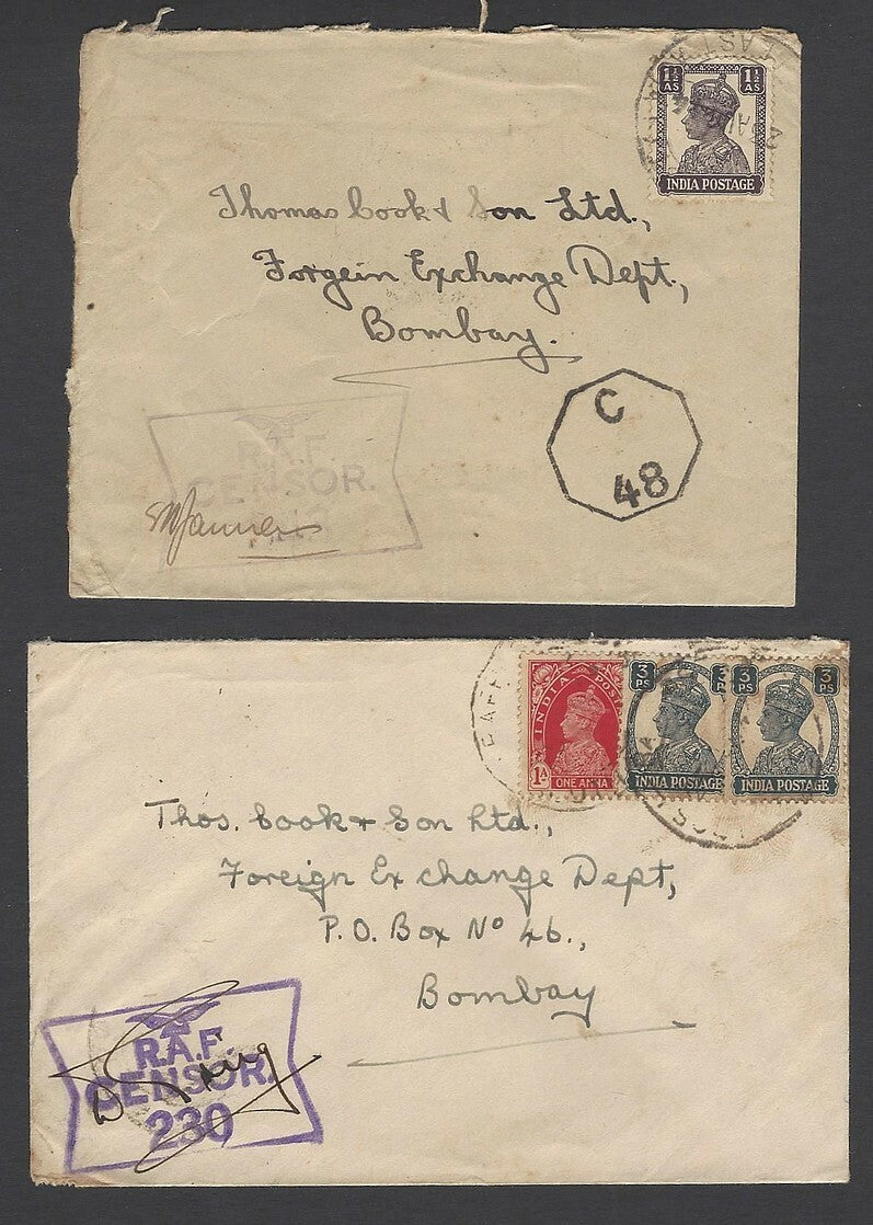 WW2 collection of RAF India & RAF South East Asia covers (9)