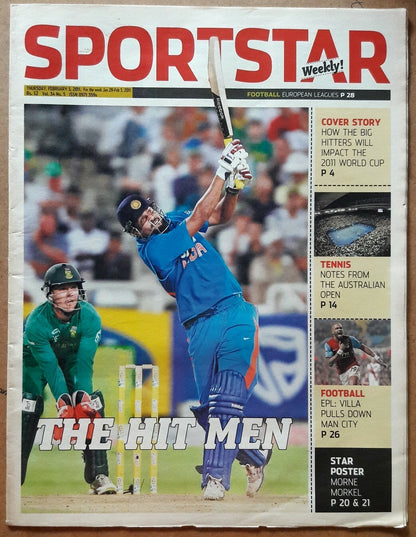 India Sportstar 2006-11 CRICKET cover issues 10” X 13” (3)