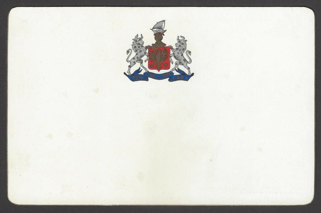 India Bhavnagar State The Haran Shala 1940's View Card with state crest