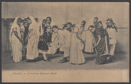 AOP India Garbha & Circutous Guzrat dance vintage postcard