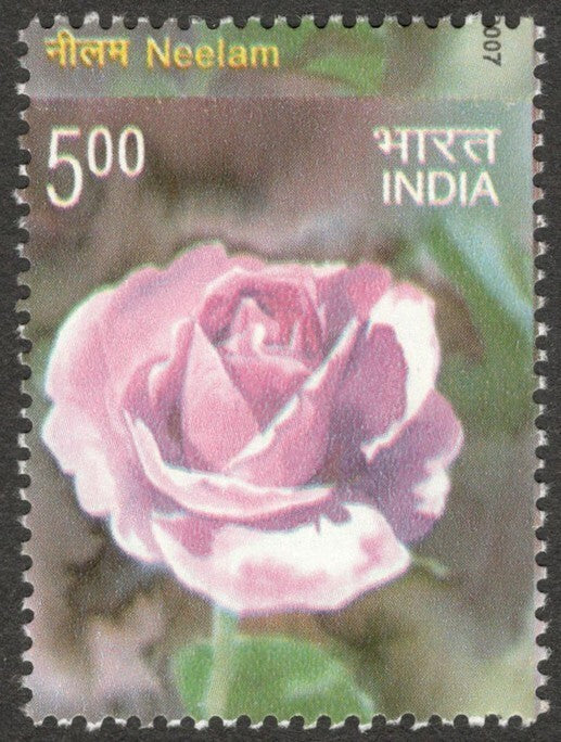 (AOP) India 2007 NEELAM ROSE misperf ERROR MNH
