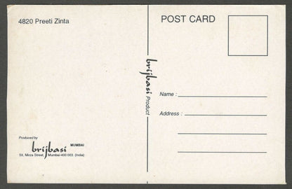 AOP India Bollywood vintage postcard PREITY ZINTA