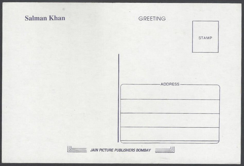 AOP India Bollywood vintage postcard - SALMAN KHAN