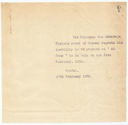 India 1929 & 1931 Carmichael Hospital Calcutta invitations (2)