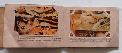 AOP India Khajurao Tourist Album of 32 colored photos. Album in tatters, photos 