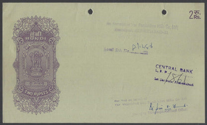 AOP India collection of post Independence hundis (9 different)