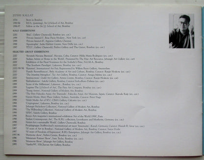 India Contemporary Art JITISH KALLAT 2000-2001 Exhibition souvenir 8 pages
