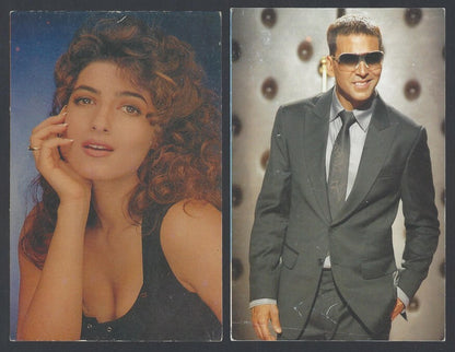 AOP India Bollywood AKSHAY KUMAR & TWINKLE KHANNA vintage postcard (6)