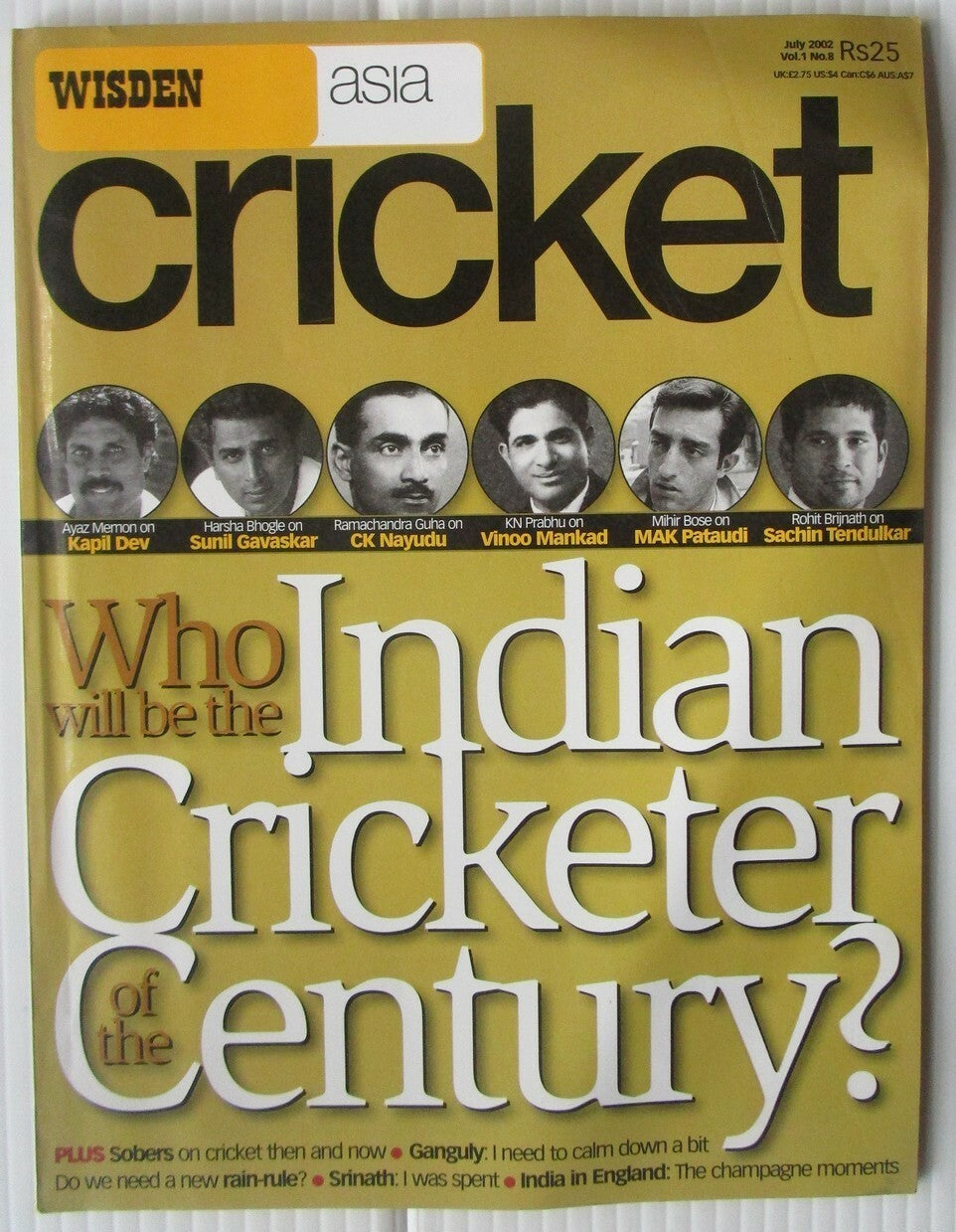 India Sports Star 2002-04-05-06 with much Cricket coverage (5 issues)