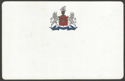 India Bhavnagar State The Nilambag Palace View Card with state crest