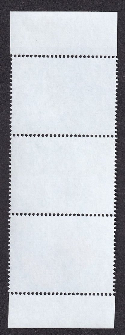 India 2007 Military Games MISPERF ERROR strip of 3 MNH
