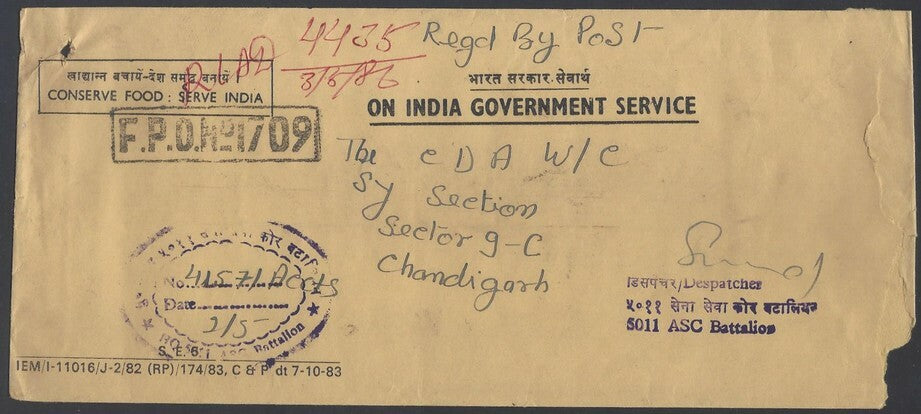 AOP India registered FPO covers 1980s (10)