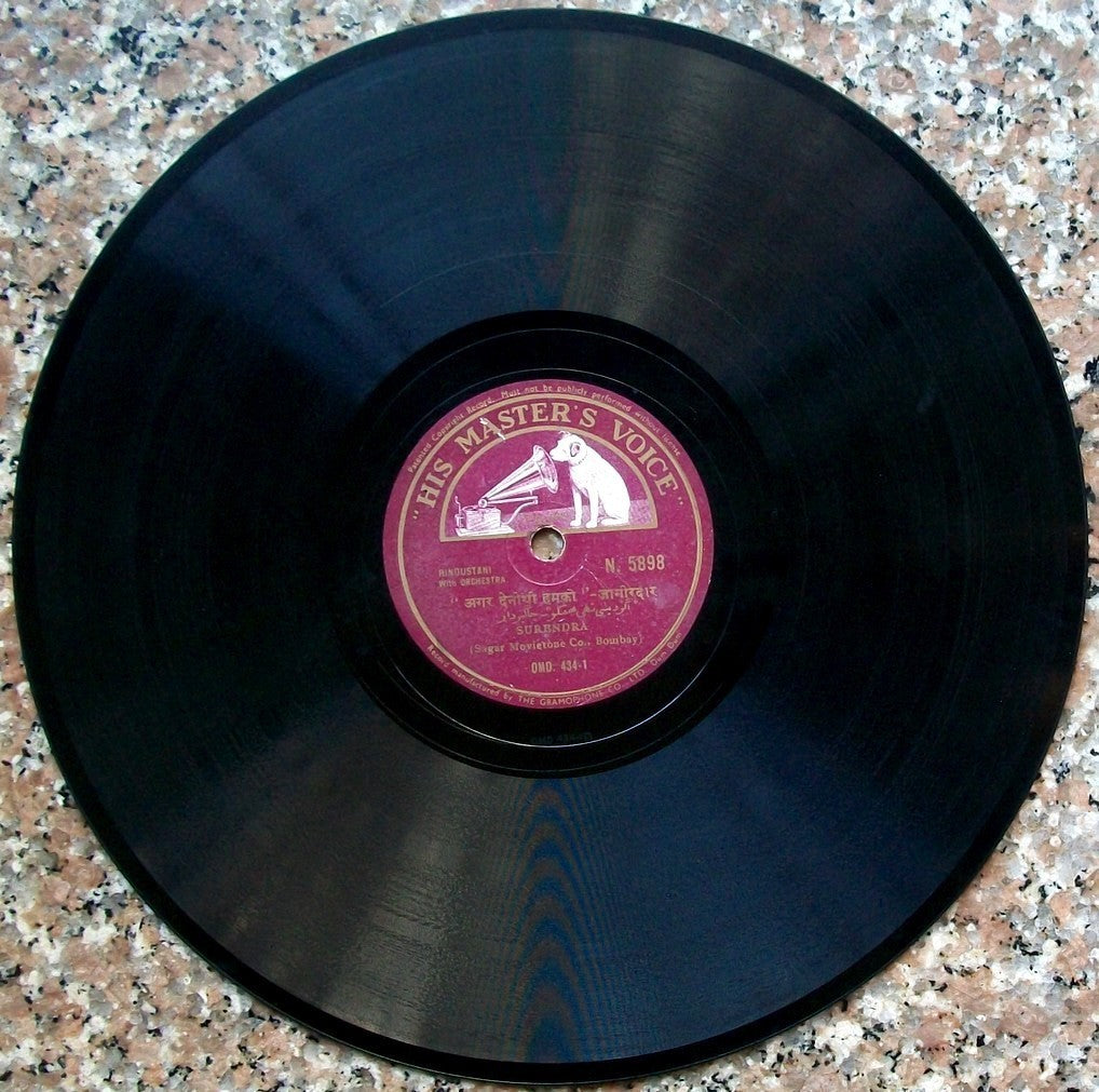 India 1936 Motilal Maya Banerji etc in Anil Da's Jagirdar 78rpm HMV record zaz