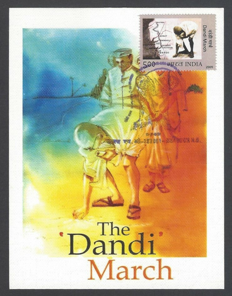 AOP India 2021 Dandi March commemoration special card - Bharuch