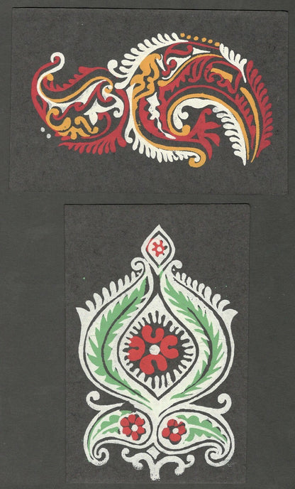 AOP India vintage postcards ORNAMENTAL DESIGN (10)