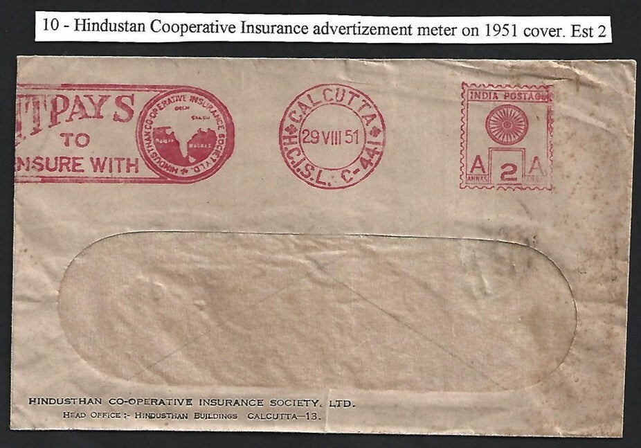 India 1951 advertisement meter cover
