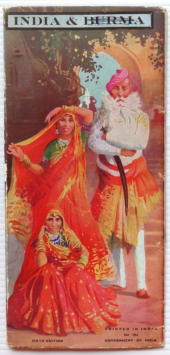 India & Burma 1930s tourism promotional booklet